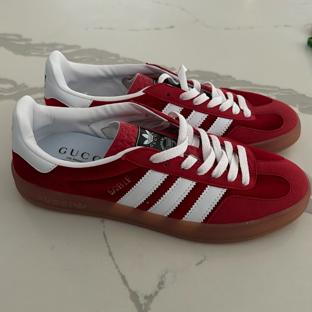 COPY Adidas Gazelle x Gucci Velvet Red Gazelle